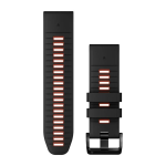 Ремешок Garmin epixPRO (g2), 26mm QuickFit Blk/Fl Red Silcn Band