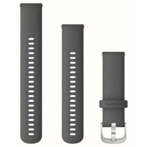 Ремешок Garmin vivoactive 4, 22mm Band, Shadow Gray/Silver Band
