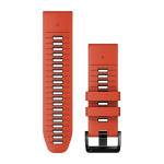 Ремешок Garmin epixPRO (g2), 26mm QuickFit FlameRed/Grpt Silicone Band