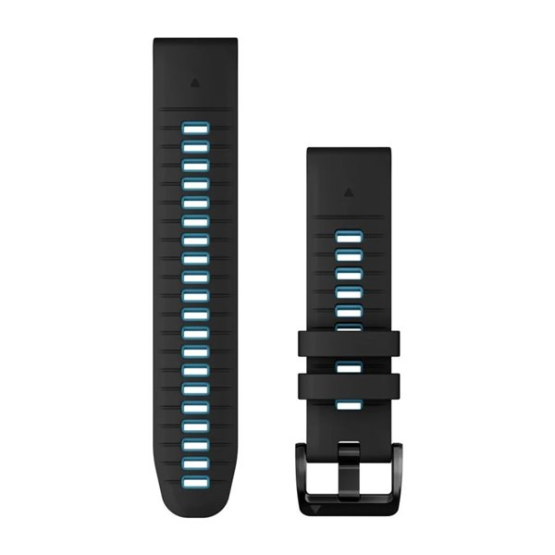 Ремінець Garmin epixPRO (g2),22mm QuickFit,Blk/CirBlue Silicon Bnd