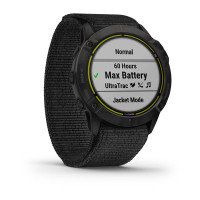 Часы Garmin Enduro Garmin Carbon Gray DLC Titanium with Black UltraFit Nylon Strap