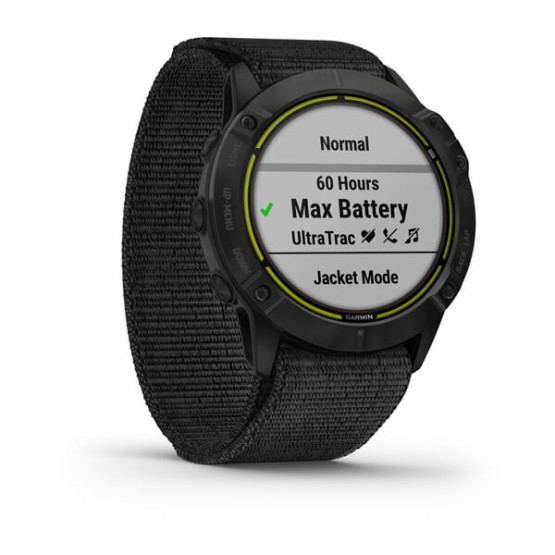 Часы Garmin Enduro Garmin Carbon Gray DLC Titanium with Black UltraFit Nylon Strap