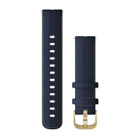 Ремінець Garmin 18mm Band, Blue Leather/Light Gold Leather Band