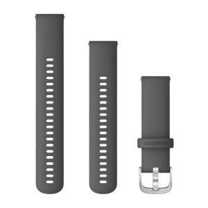 Ремінець Garmin 22mm Band, Black Leather/Slate Leather Band
