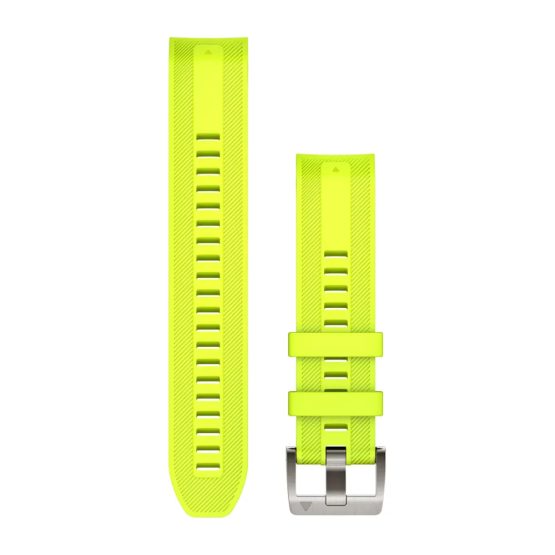 Ремешок для Garmin MARQ GEN2 QuickFit 22 Silicone Strap Amp Yellow