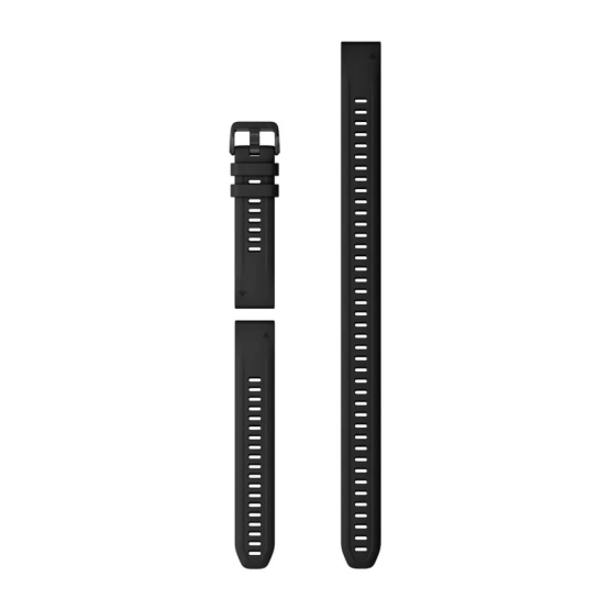 Ремешок Garmin Descent Mk2s, 20mm QuickFit Black Silicone Band