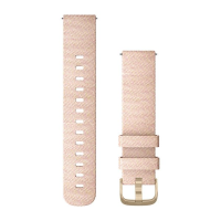 Ремешок Garmin vivomove, Style, 20mm, Fabric, Light Gold, Blush Pink