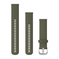 Ремешок Garmin vivomove, Style, 20mm, Silicone, Silver, Moss Band