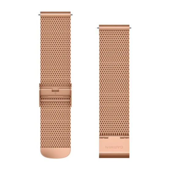 Ремінець Garmin vivomove, Luxe, 20mm, Milanese, Rose Gold
