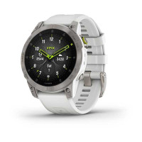 Garmin Epix 2 Sapphire - Carrera White/Titanium with silicone band