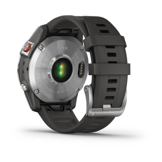 Garmin Epix 2 Slate/Stainless Steel with silicone band