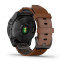 Garmin Epix 2 Sapphire - Black/Carbon Gray DLC Titanium with Chestnut leather band plus black silicone band