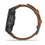 Garmin Epix 2 Sapphire - Black/Carbon Gray DLC Titanium with Chestnut leather band plus black silicone band