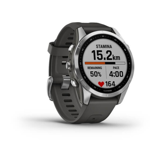 Garmin Fenix 7S Silver with Graphite Band Garmin Fenix 7S Silver with Graphite Band