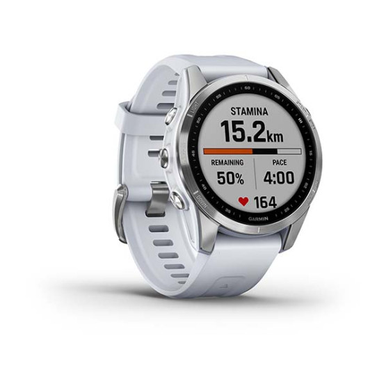 Garmin Fenix 7S Silver with Whitestone Band Garmin Fenix 7S Silver with Whitestone Band