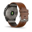 Garmin Fenix 7X Sapphire Solar Titanium with Chestnut Leather Band (includes graphite silicone band)