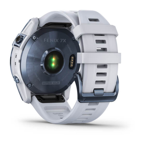 Garmin Fenix 7X Sapphire Solar Mineral Blue DLC Titanium with Whitestone Band Garmin Fenix 7X Sapphire Solar Mineral Blue DLC Titanium with Whitestone Band