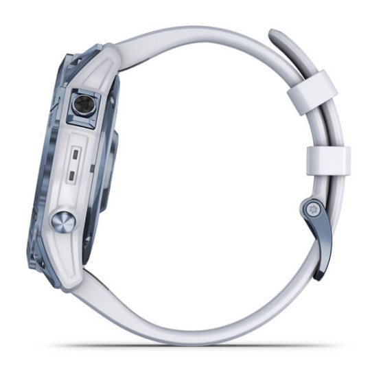 Garmin Fenix 7X Sapphire Solar Mineral Blue DLC Titanium with Whitestone Band Garmin Fenix 7X Sapphire Solar Mineral Blue DLC Titanium with Whitestone Band