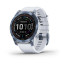 Garmin Fenix 7 Sapphire Solar Mineral Blue DLC Titanium with Whitestone Band
