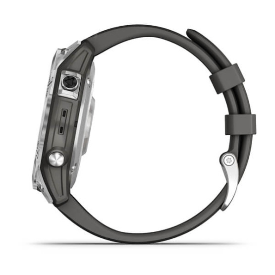 Garmin Fenix 7 Silver with Graphite Band Garmin Fenix 7 Silver with Graphite Band
