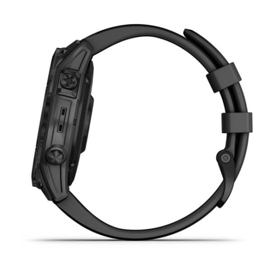 Garmin Fenix 7 Sapphire Solar Black DLC Titanium with Black Band Garmin Fenix 7 Sapphire Solar Black DLC Titanium with Black Band
