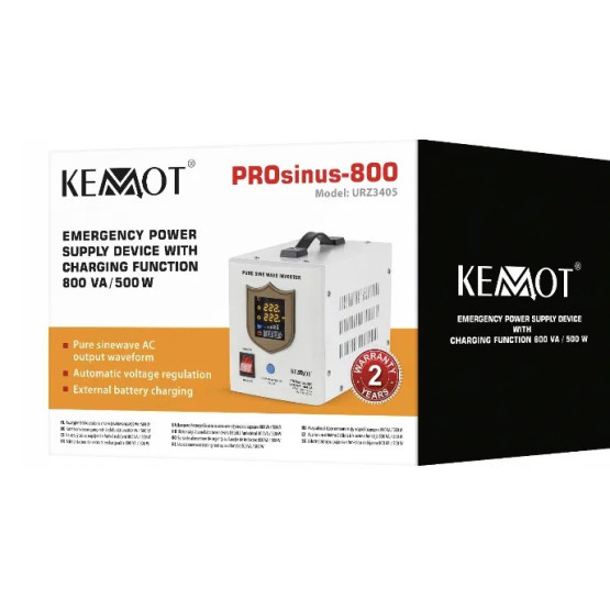 Источник бесперебойного питания KEMOT PROsinus-800 12V 230V 800VA/500W