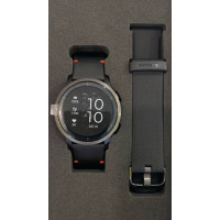 Venu 2 · Slate · Black Leather Band