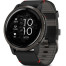 Garmin Venu 2 Slate with Black Leather Band