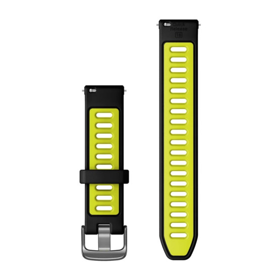 Ремінець для Forerunner 265s Black/Amp Yellow with Slate Hardware 18mm