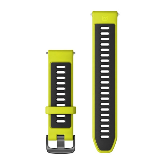 Ремінець для Forerunner 965 Black/Yellow with Slate Hardware 22mm