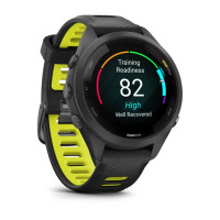 Garmin Forerunner 265S Black Bezel and Case with Black/Amp Yellow Silicone Band