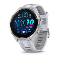 Garmin Garmin Forerunner 965 Titanium Bezel with Whitestone Case and Whitestone/Powder Gray Silicone Band