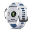 Garmin Forerunner 265 Black Bezel with Whitestone Case and Whitestone/Tidal Blue Silicone Band