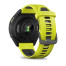 Garmin Forerunner 965 Carbon Gray DLC Titanium Bezel with Black Case and Amp Yellow/Black Silicone Band