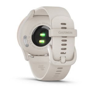 Гибридные смарт-часы Garmin vivomove Trend Peach Gold с силиконовым ремешком