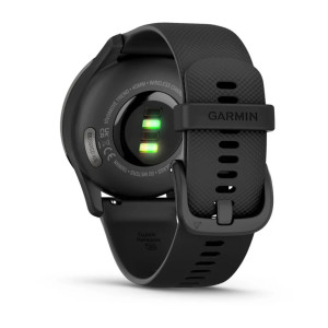 Гибридные смарт-часы Garmin vivomove Trend Black с силиконовым ремешком
