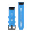 Ремешок для Fenix 5X Plus 26mm QuickFit Cyan Blue Silicone Band
