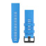 Ремешок для Fenix 5X Plus 26mm QuickFit Cyan Blue Silicone Band