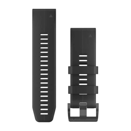 Ремешок для Fenix 5X Plus 26mm QuickFit Black Silicone Band