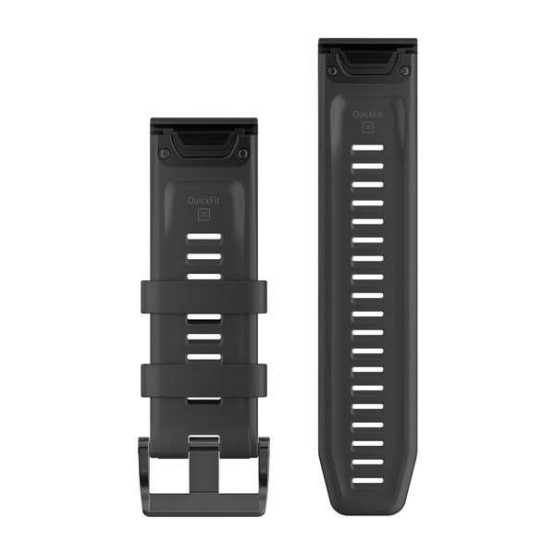 Ремешок для Fenix 5X Plus 26mm QuickFit Black Silicone Band