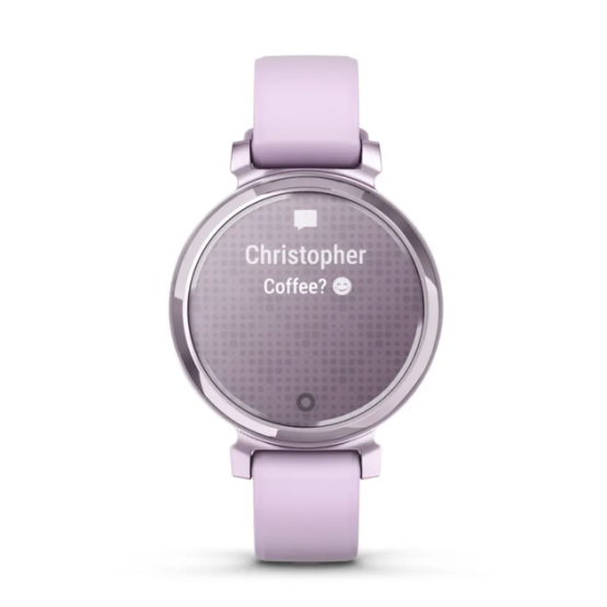 Garmin Lily 2 Metallic Lilac with Lilac Silicone Band