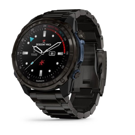 Garmin Descent Mk3i (51 мм) карбоново-сірий DLC титановий з DLC титановим ремінцем