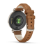 Garmin Lily 2 Classic Cream Gold with Tan Leather Band
