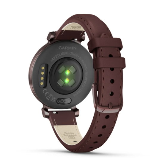 Garmin Lily 2 Classic Dark Bronze with Mulberry Leather Band