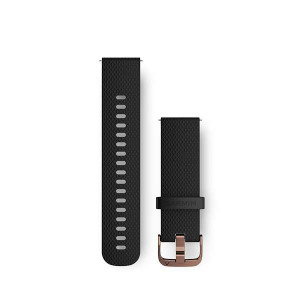 Ремешок для  Vivoactive 3 Black Silicone Band with Rose Gold Hardware