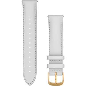 Ремінець Garmin Quick Release vivomove Luxe 20mm Leather True Gold-White