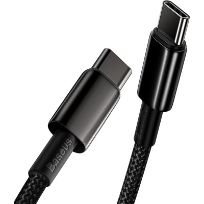Кабель Baseus 100W USB-C — USB-C 2 м Чорний
