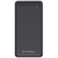 Зовнішній портативний акумулятор ColorWay Slim 10000mAh Black 10W
