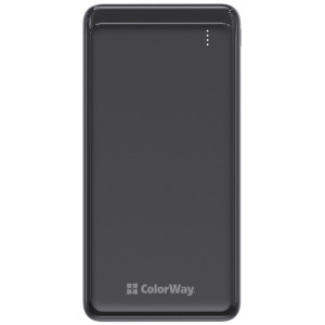 Зовнішній портативний акумулятор ColorWay Slim 10000mAh Black 10W