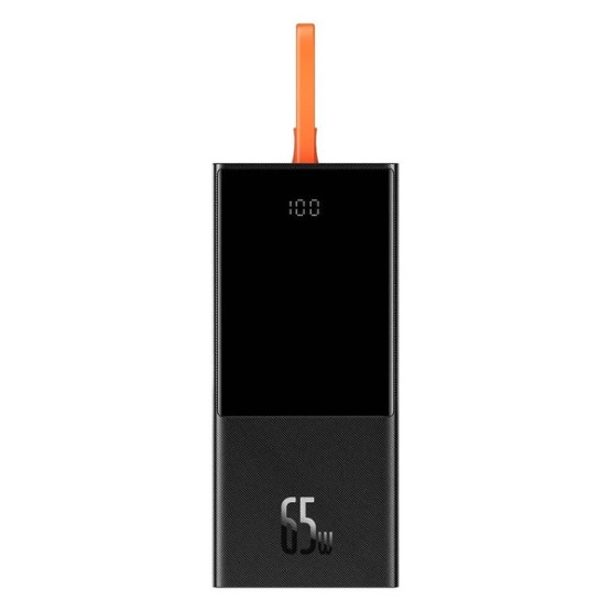 Зовнішній портативний акумулятор Baseus Elf Digital Display 20000mAh 65W Black (PPJL000001)
